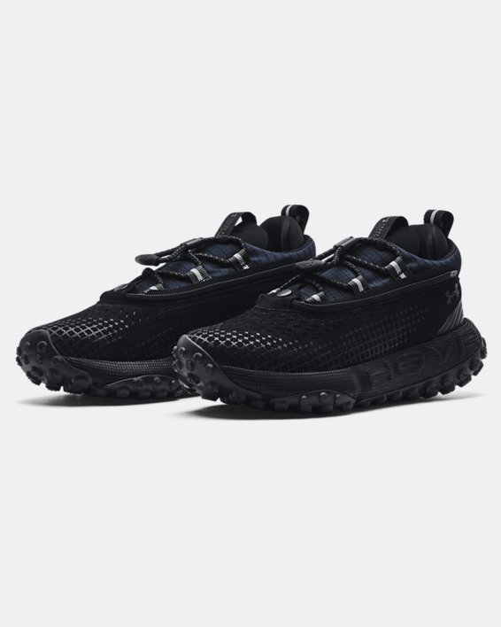 Unisex UA HOVR™ Summit Fat Tire Delta Running Shoes in Black image number 3